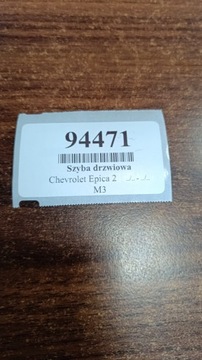 CHEVROLET EPICA II SKLO (OKNO) DVEŘE LEVÝ ZADNÍ