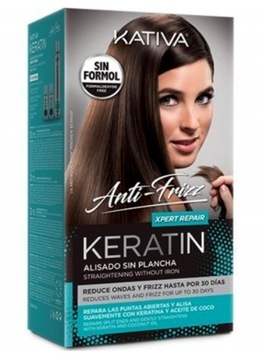 KATIVA Keratin Xpert repair szampon+odżywka+maska