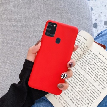 ЧЕХОЛ ДЛЯ SAMSUNG A21S СИЛИКОНОВЫЙ ЦВЕТ МЯГКИЙ ЧЕХОЛ + СТЕКЛО