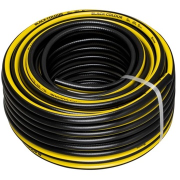 Садовый шланг 1/2 дюйма, 3 слоя, прочный, долговечный, 30 м, черный цвет, Bradas