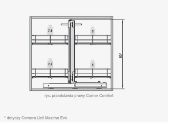 ГРУЗОВАЯ КОРЗИНА MAGIC CORNER CLASSIC 1000 CHROME CRUISE