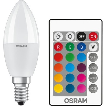 Светодиодная лампочка E14 5,5W Osram RGBW Pilot Dim