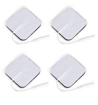 4x żelowe elektrody 5x5cm pin 2 mm TENS EMS SANIT