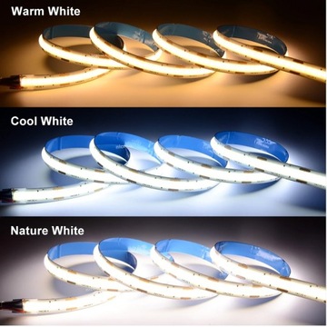 СВЕТОДИОДНАЯ ЛЕНТА COB, 12 В, 960 светодиодов, БЕСКОНТАКТНЫЙ ПЕРЕКЛЮЧАТЕЛЬ 3M ТИП