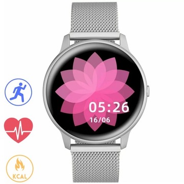 Srebrny smartwatch G.Rossi SW015-3