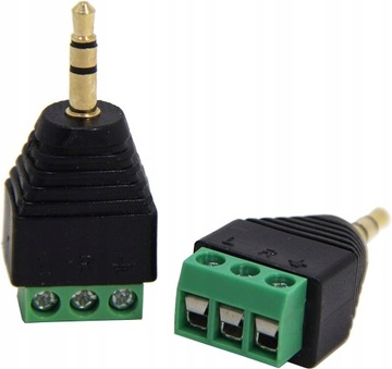 3.5mm Jack na śrubę Adapter bloku zacisków, 3.5mm