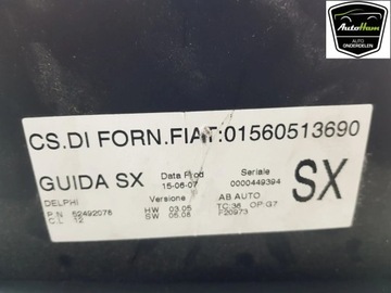 ALFA ROMEO 147 2008 ŘÍZENÍ I SOUČÁSTKY ELEKTRICKÉ