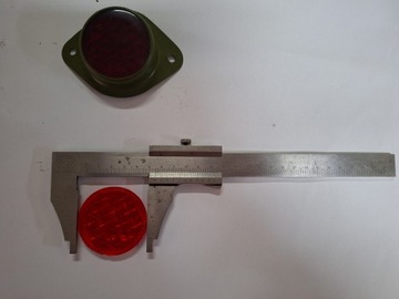 Szkiełko odblasku tył błotnik szkło, odblask, M-72, BMW R71, R12, R35, EMW