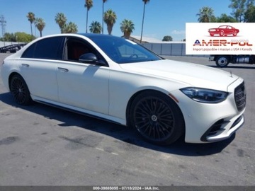 Mercedes 2022 Mercedes-Benz Klasa S 2022r, 4Matic, 4.0L, 580 4.0 Benzyna 497KM