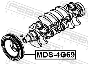 KOLO ŘEMENICE MDS-4G69 FEBEST MITSUBISHI ECLIPSE
