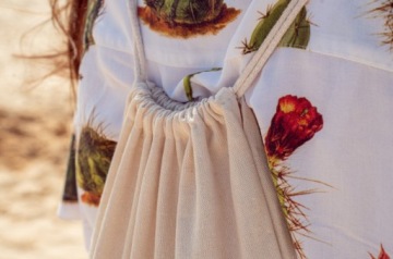 ШКОЛЬНЫЙ РЮКЗАК 37x41см ЭКРУ Хлопок 220г BARCELONA Natural TOURIST