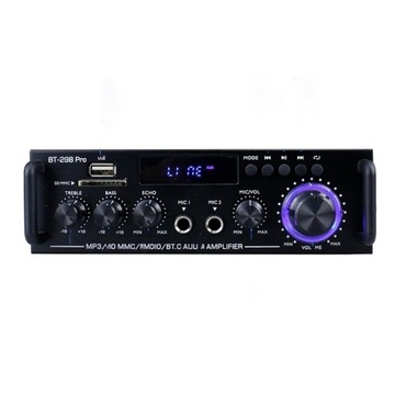 BT-298PRO MINI WZMACNIACZ AUDIO HIFI WZMACNIACZ STEREO AUX 50 W + 50 W