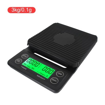 3kg 0.1g with Timer Electronic Coffee Scale D