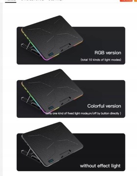 ОХЛАЖДАЮЩАЯ ПОДСТАВКА RGB ДЛЯ НОУТБУКА
