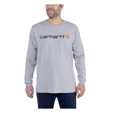 Koszulka CARHARTT LONG SLEEVE CORE LOGO HEATHER GREY 2XL