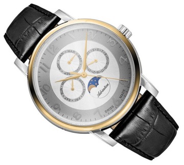 MĘSKI ELEGANCKI ZEGAREK ADRIATICA A8274.2223QF MOON PHASE Z DATOWNIKIEM