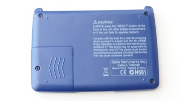 SEIKO ER210 Лаконичный электронный блокнот Оксфорд