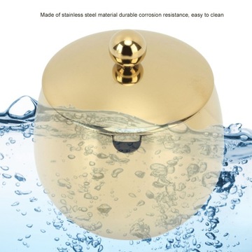 Большая сахарница из нержавеющей стали с банкой.