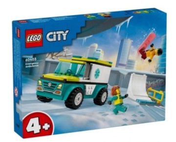 LEGO 60403 CITY KARETKA I SNOWBOARDZISTA