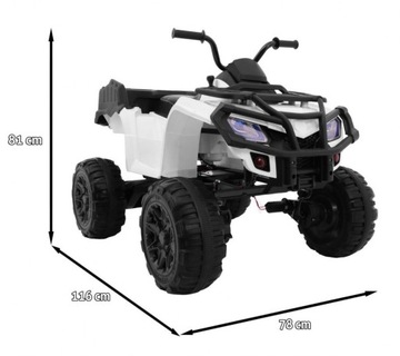 Quad elektryczny dla dzieci 5-10 lat Napęd 4x4