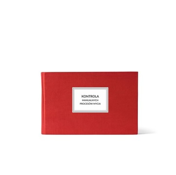 Książka kontroli manualnych procesów mycia