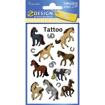 Naklejki tatuaże dla dzieci KONIE 56769 Z-DESIGN K