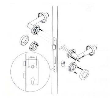 Ручка с кодовым замком IP44, открытие PIN-кода