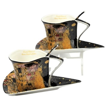 НАБОР ИЗ 2-Х КЛИМТ ПОЦЕЛУЙ В СЕРДЦЕ ЧАШКИ