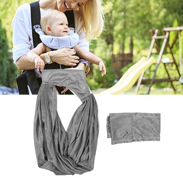 Слинг-переноска для младенцев Мягкая дышащая ткань улучшает фиксацию ребенка Эластичная сумка для малышей Wr