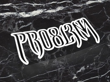 Naklejka K13 + PRO8L3M 5 x 2 cm widmo problem p8m #2