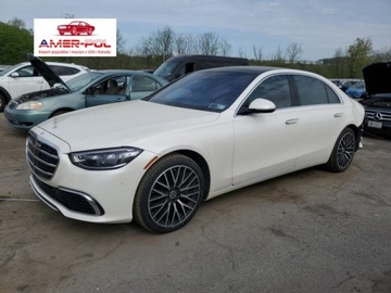 Mercedes Klasa S W223/V223 2022 Mercedes-Benz Klasa S 2022r., 4x4, 4.0L 4.0 Hybryda 496KM