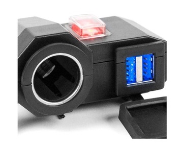 РОЗЕТКА ПРИМИРАЧА МОТОЦИКЛА + 2 X USB – 3,1 А