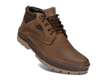 БОТИНКИ ЗИМНИЕ УТЕПЛЕННЫЕ, КОЖАНЫЕ 173 CBR R 41