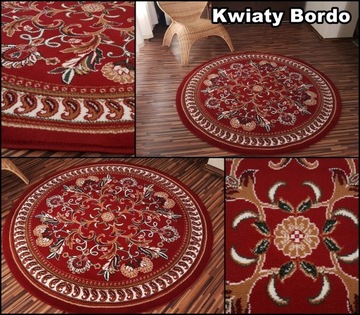 Стильный круглый бельгийский ковер Alfa Shiraz Bcf Circle 120x120 HQ Mix Patterns