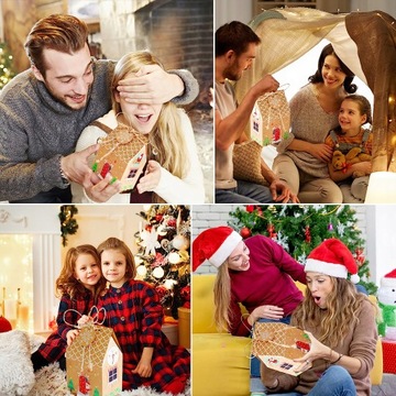 АДВЕНТ-КАЛЕНДАРЬ РОЖДЕСТВЕНСКИЕ ДОМА 24 шт. РОЖДЕСТВЕНСКИЕ УКРАШЕНИЯ ДЛЯ ДЕТЕЙ Своими руками