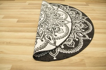 Обвенчались. ДВУХСТОРОННИЙ НАРУЖНЫЙ КРУГЛЫЙ КОВЕР БОХО 140 см РОЗЕТКА МАНДАЛА