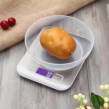 ТОЧНЫЕ КУХОННЫЕ ВЕСЫ 5 КГ, ДОМАШНЯЯ ЭЛЕКТРОННАЯ ТАРА, ЖК-БАТАРЕЯ + БЕСПЛАТНО