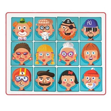 Магнитная обучающая книжка-пазл.