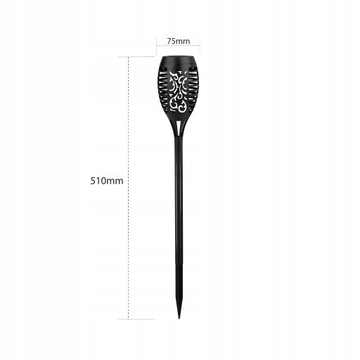 СОЛНЕЧНЫЙ ФОНАРИК LED 4X С шипами Уличный ФОНАРЬ ПЛАМЕНИ 4 ШТ.