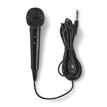 Nedis мікрофон MPWD01BK -75 dB +/- 3 dB, 80 Гц - 12 кГц, провід 5 м