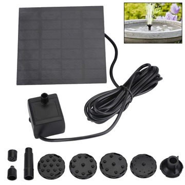 СОЛНЕЧНЫЙ НАСОС ФОНТАННЫЙ НАСОС С СОЛНЕЧНОЙ ПАНЕЛЬЮ + 6 НАСОС 1,5 Вт