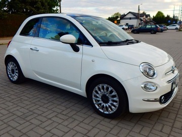 Fiat 500 II Seria 4 1.2 69KM 2017 Fiat 500 1.2 Lounge szklany dach jasny środek ładny zadbany bezwypadkowy, zdjęcie 15