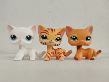 LPS Littlest Pet Shop koty&pies 3szt