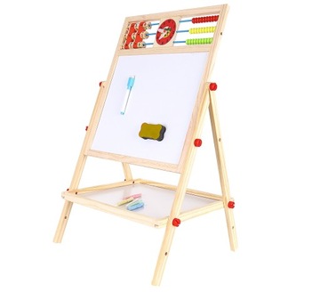 МАГНИТНАЯ ДОСКА 2 В 1, ДВУСТОРОННЯЯ ДЕТСКАЯ, НАБОР ДЛЯ СУХОГО СТИРАНИЯ