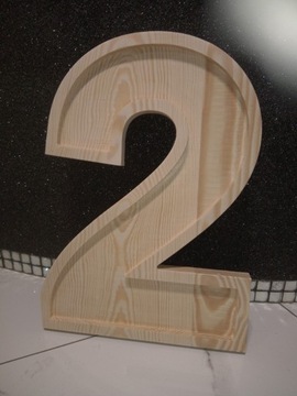 деревянные 3D цифры для декупажа 40см