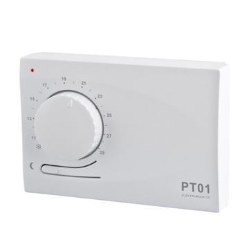 Termostat pokojowy PT01 z obniżeniem nocnym temp.