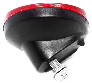 ОТРАЖАТЕЛЬ ЗАДНЕГО ВЕЛОСИПЕДНОГО КРЫЛА, КРАСНЫЙ, КРУГЛЫЙ