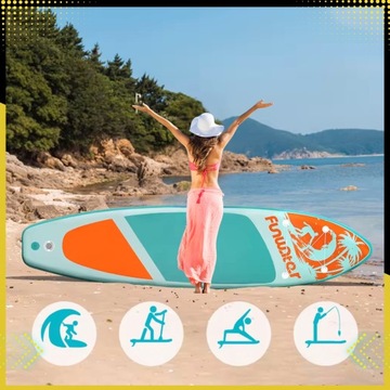 SUP BOARD ДЛЯ ПЛАВАНИЯ 350 СМ Надувная доска с веслом и лопастным насосом