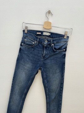 Topman spodnie jeans strecz rurki 28 36 S