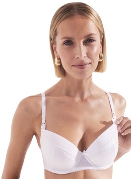 ALLES MAMA KELLY 85G BIAŁY BIUSTONOSZ DO KARMIENIA CIĄŻOWY USZTYWNIANY